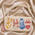 Poolside Daydreams Hand-Beaded Shoulder Bag | Coastal Resort Statement Purse