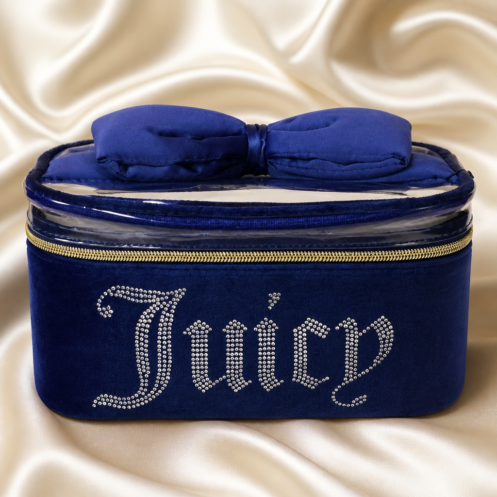 Juicy Couture Royal Blue Velvet Vanity Case