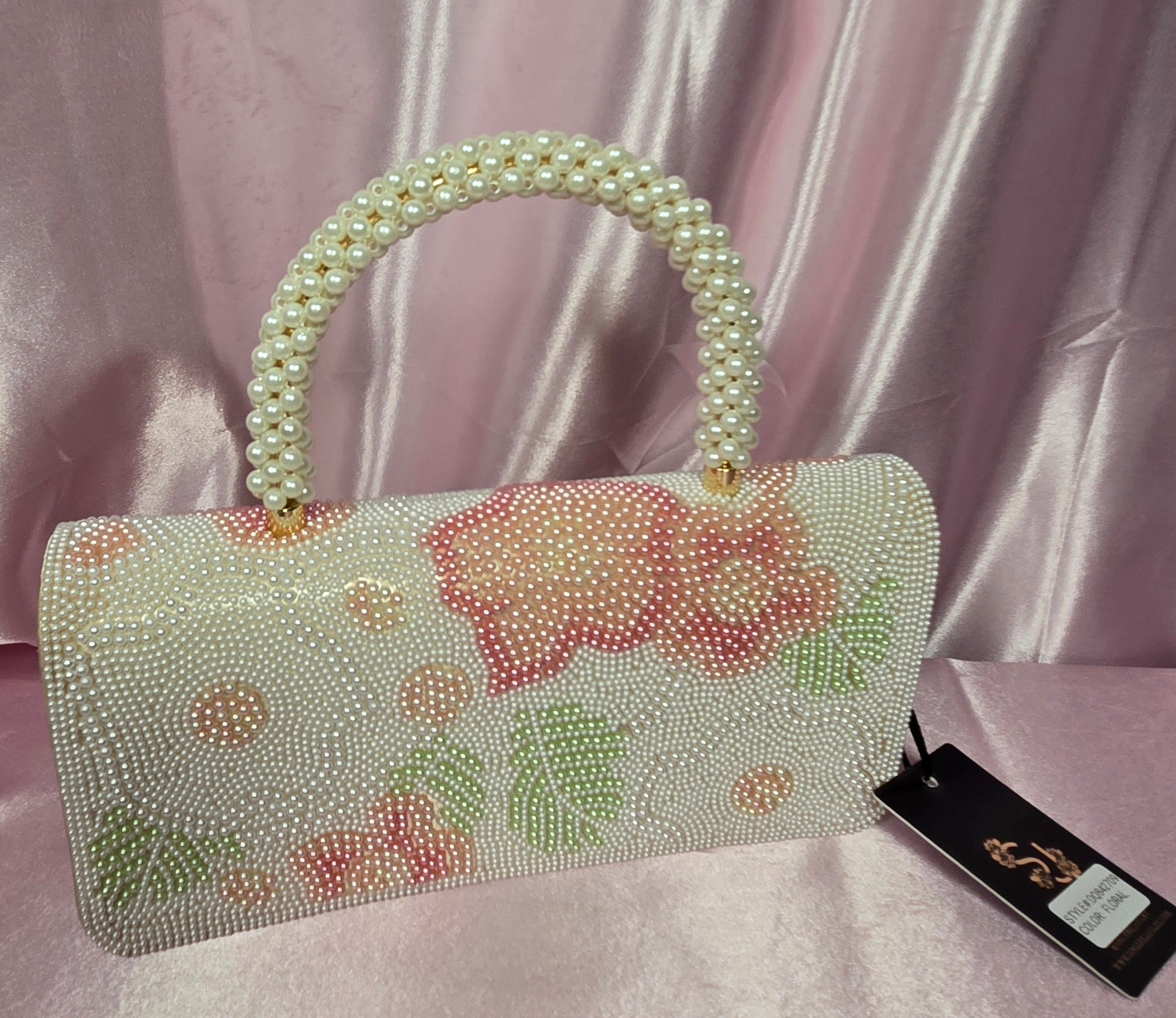 Romantic Floral Pearl Bag ✨ coquette bridal guest purse