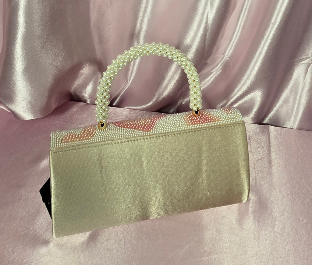 Romantic Floral Pearl Bag ✨ coquette bridal guest purse