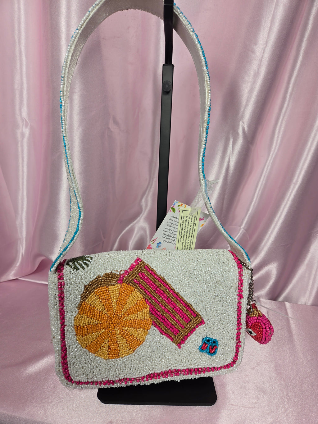 Coastal Chic Beaded Crossbody 🦀 Euro Summer Novelty Bag