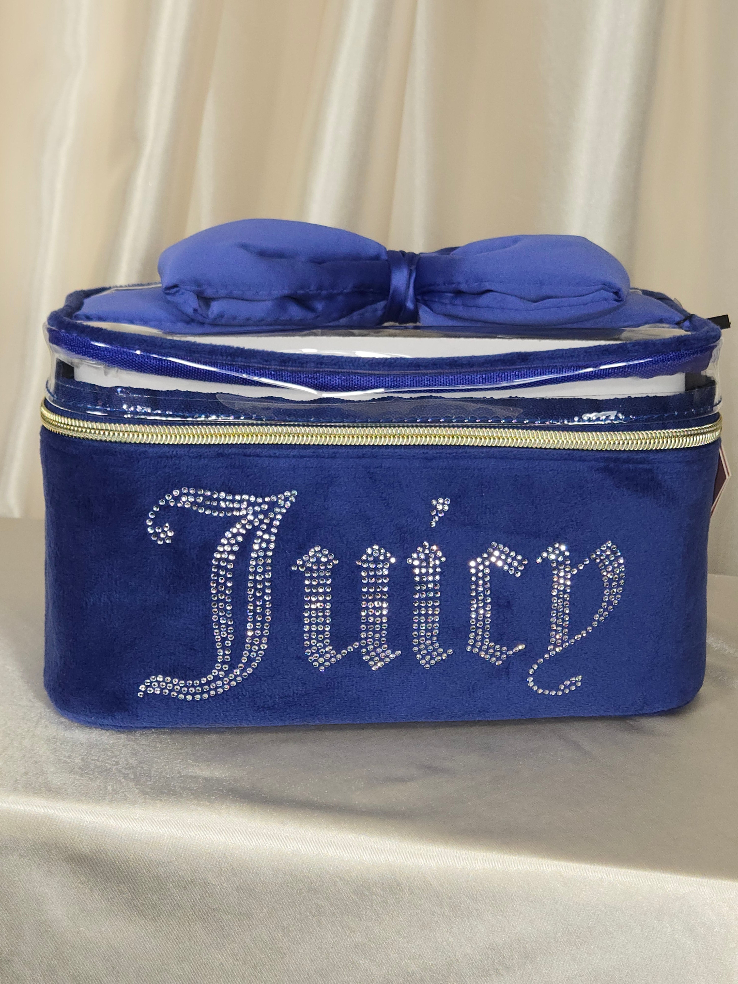 Juicy Couture Royal Blue Velvet Vanity Case