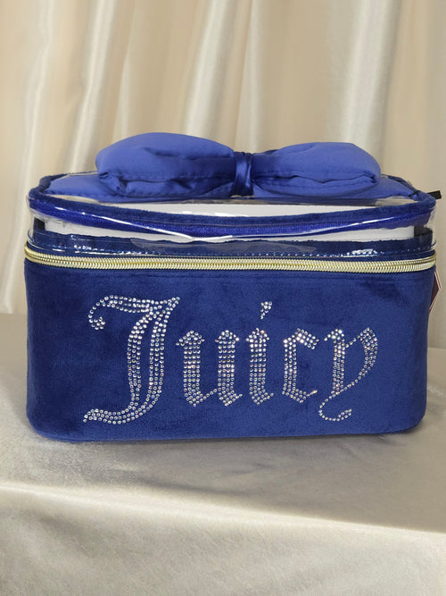 Juicy Couture Royal Blue Velvet Vanity Case