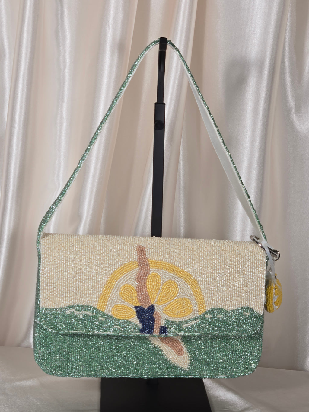 Surf & Citrus Hand-Beaded Bag | Resort Style Shoulder Purse