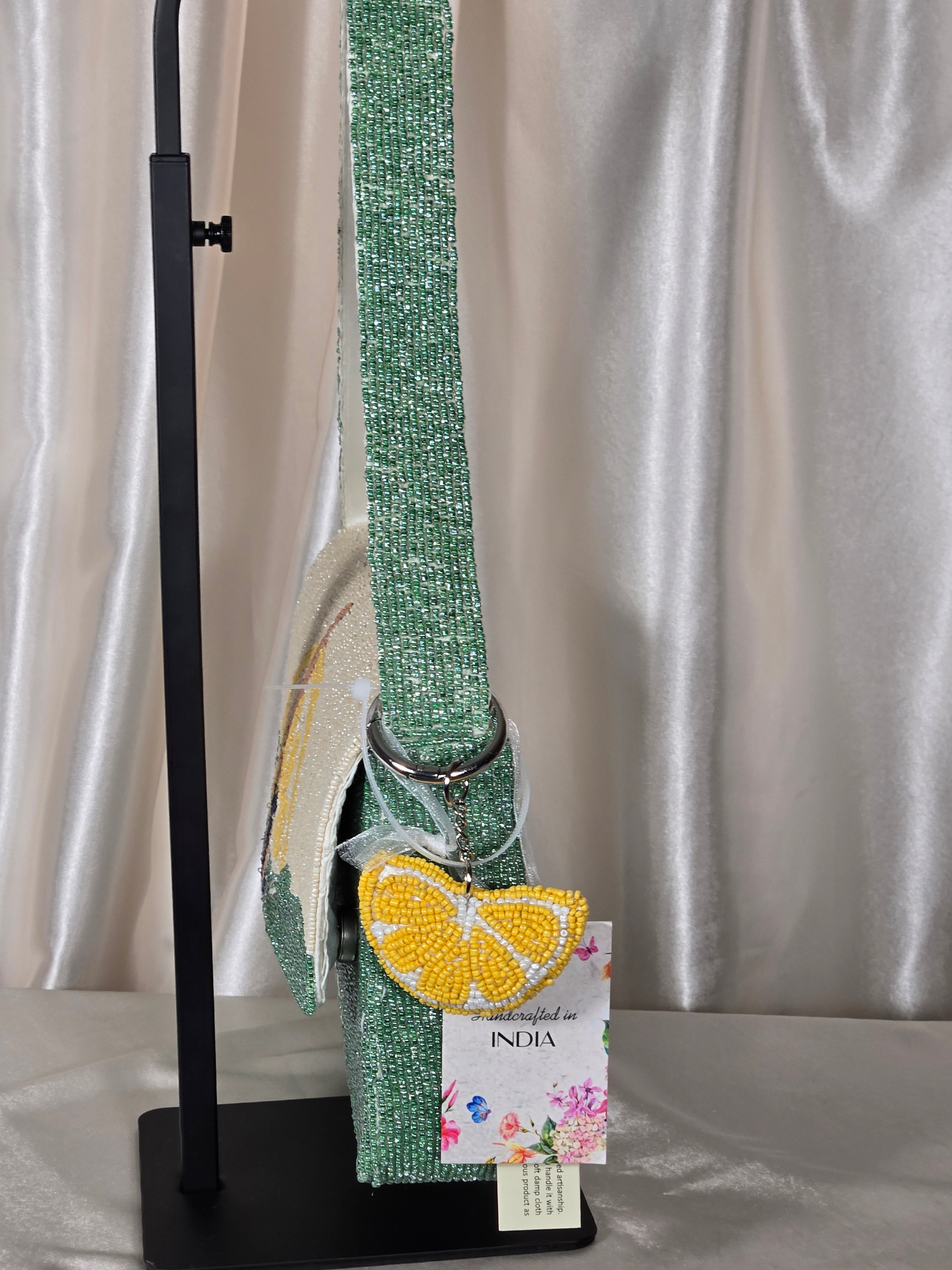 Surf & Citrus Hand-Beaded Bag | Resort Style Shoulder Purse