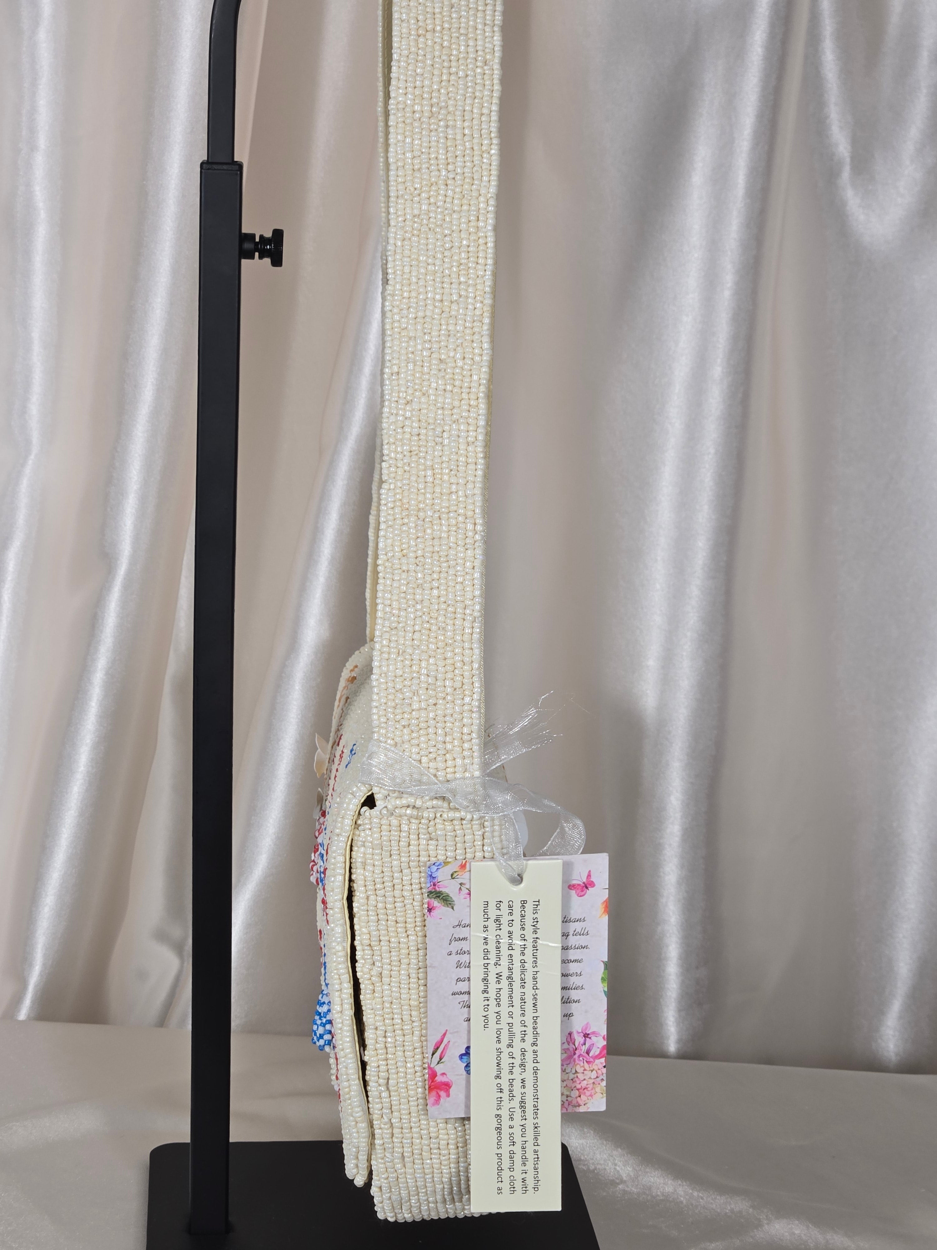 Poolside Daydreams Hand-Beaded Shoulder Bag | Coastal Resort Statement Purse