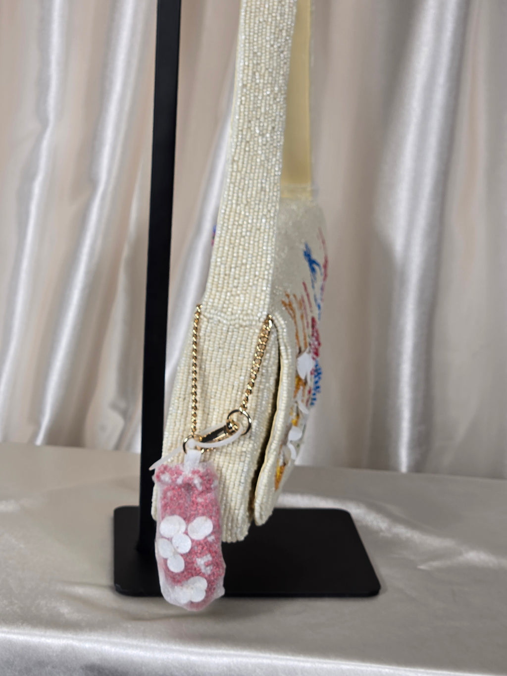 Poolside Daydreams Hand-Beaded Shoulder Bag | Coastal Resort Statement Purse