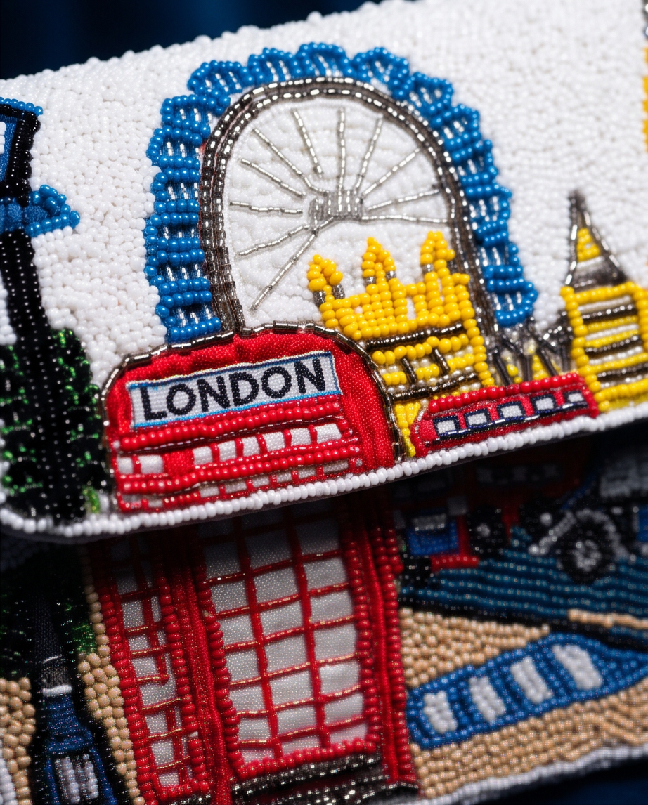 London Beaded Shoulder Bag