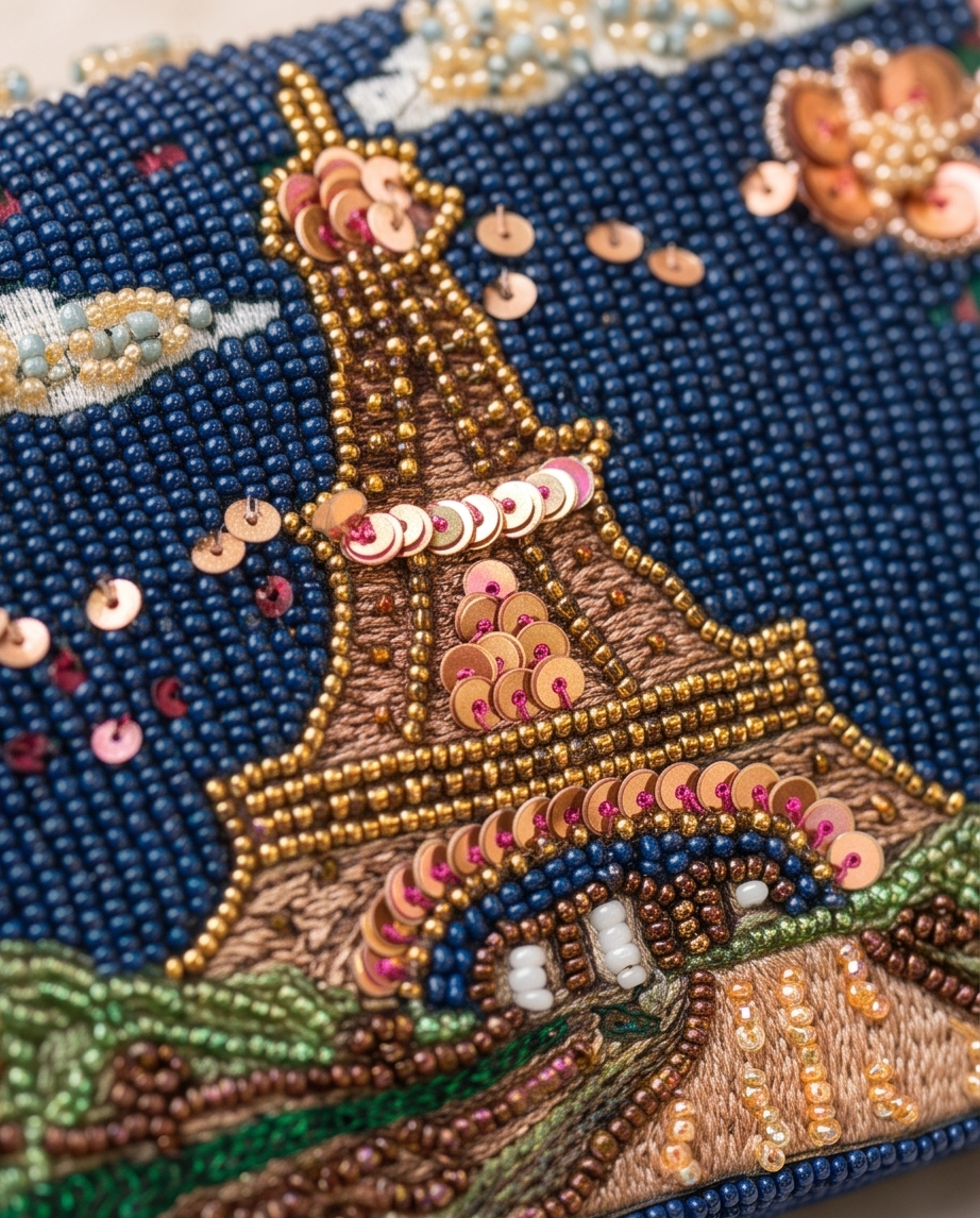 Paris Beaded Shoulder Bag