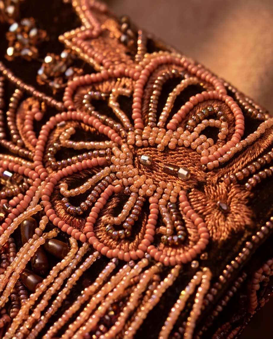 Suede & Beaded Fringe Shoulder Bag
