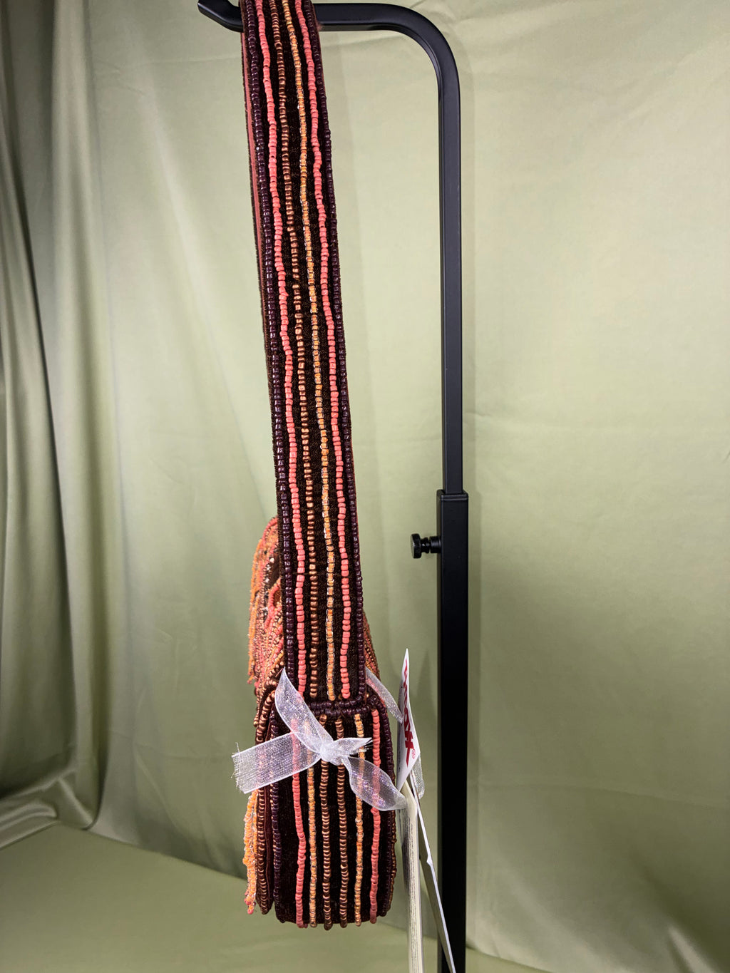 Suede & Beaded Fringe Shoulder Bag