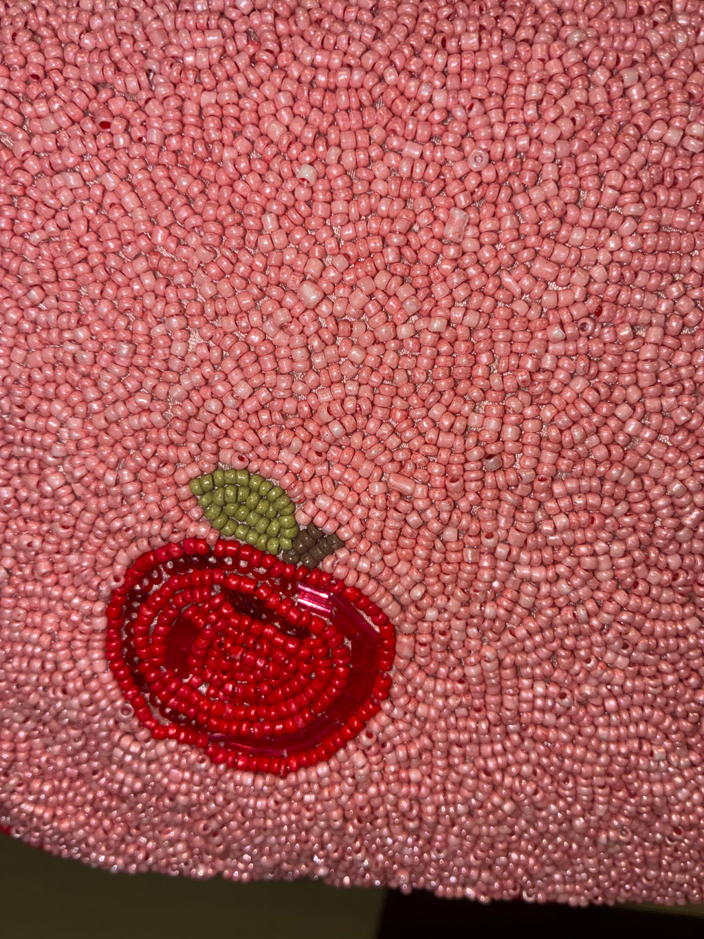 Beaded Blushing Apple Orchard Bag