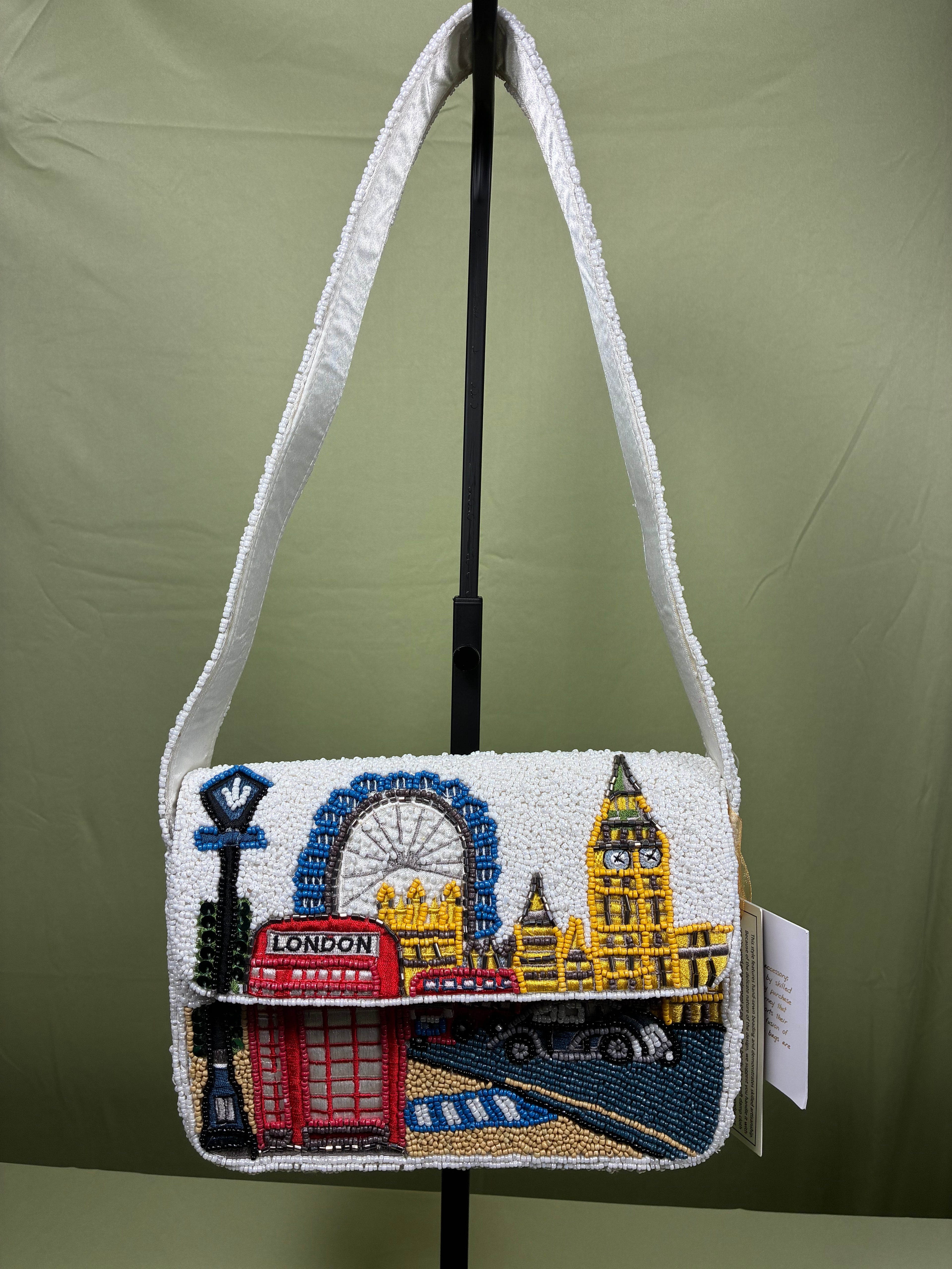 London Beaded Shoulder Bag