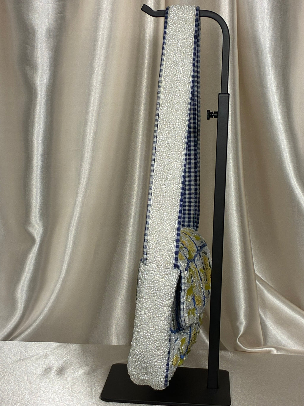 Lemon Grove Patchwork Beaded Shoulder Bag