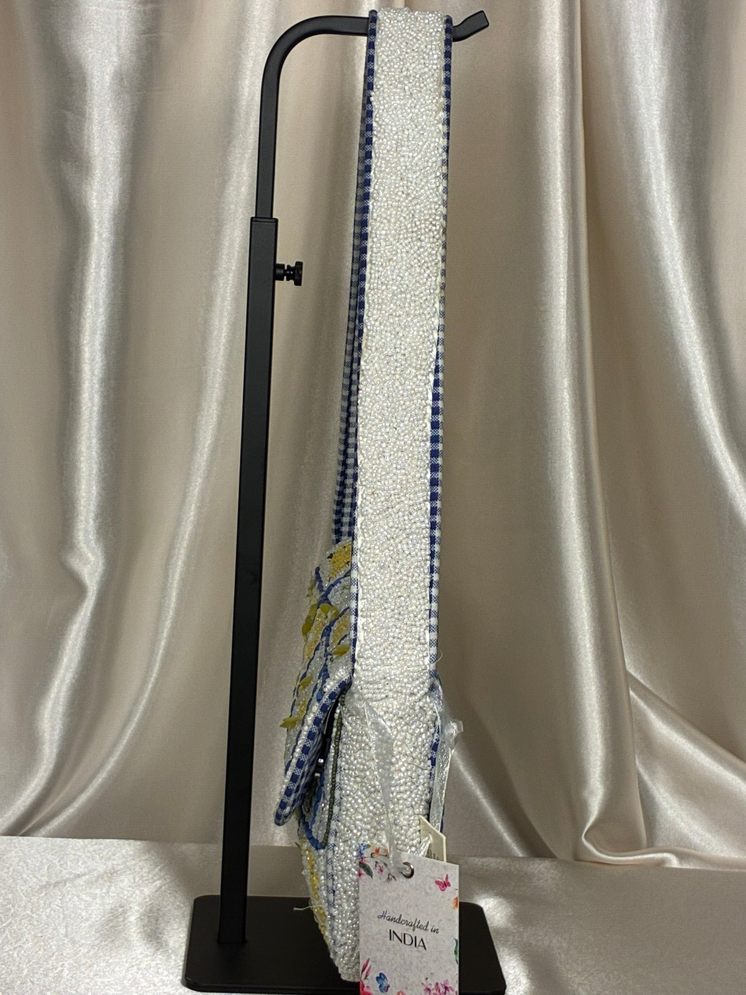 Lemon Grove Patchwork Beaded Shoulder Bag