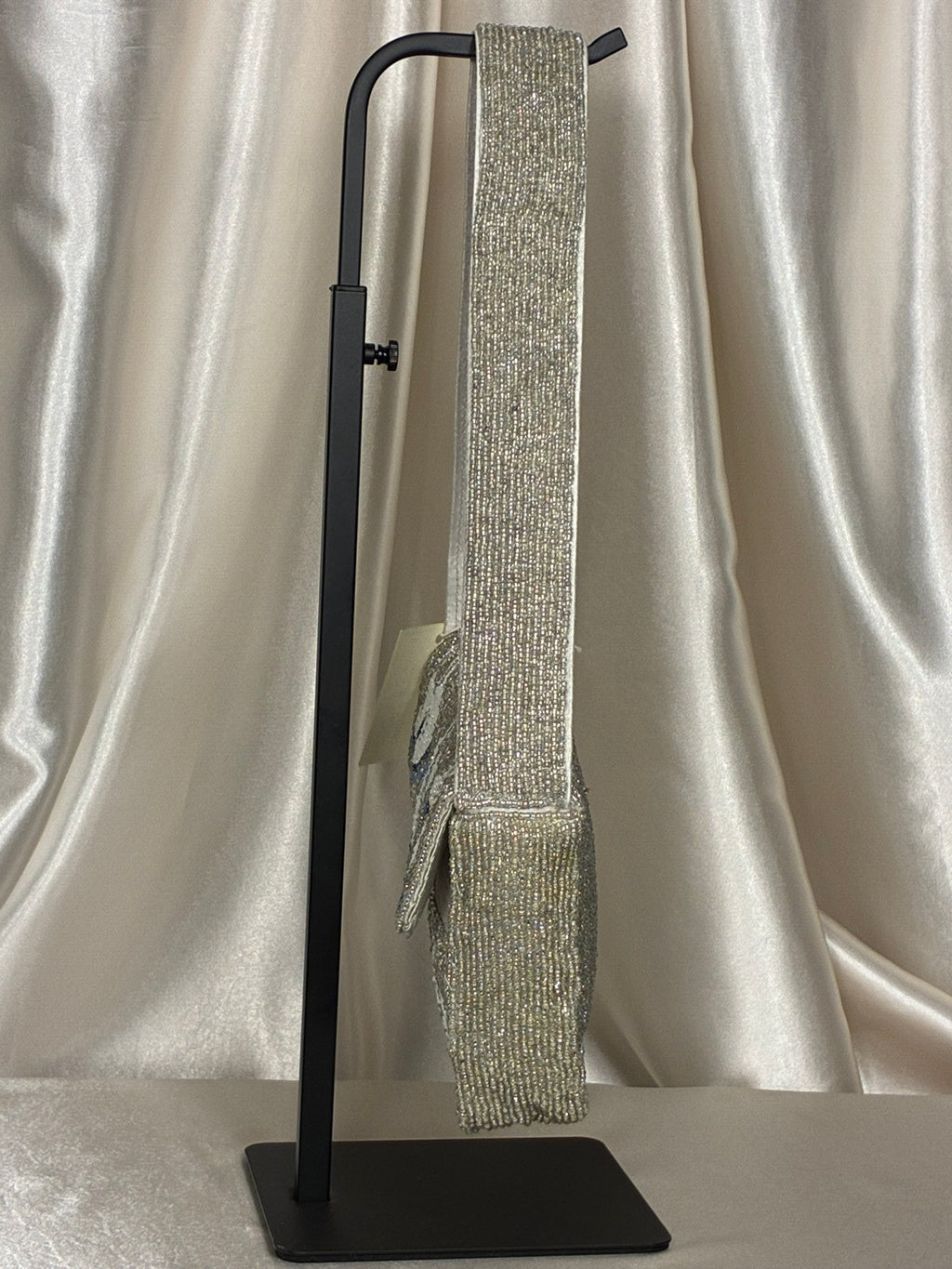 Silver Skates Beaded Shoulder Bag