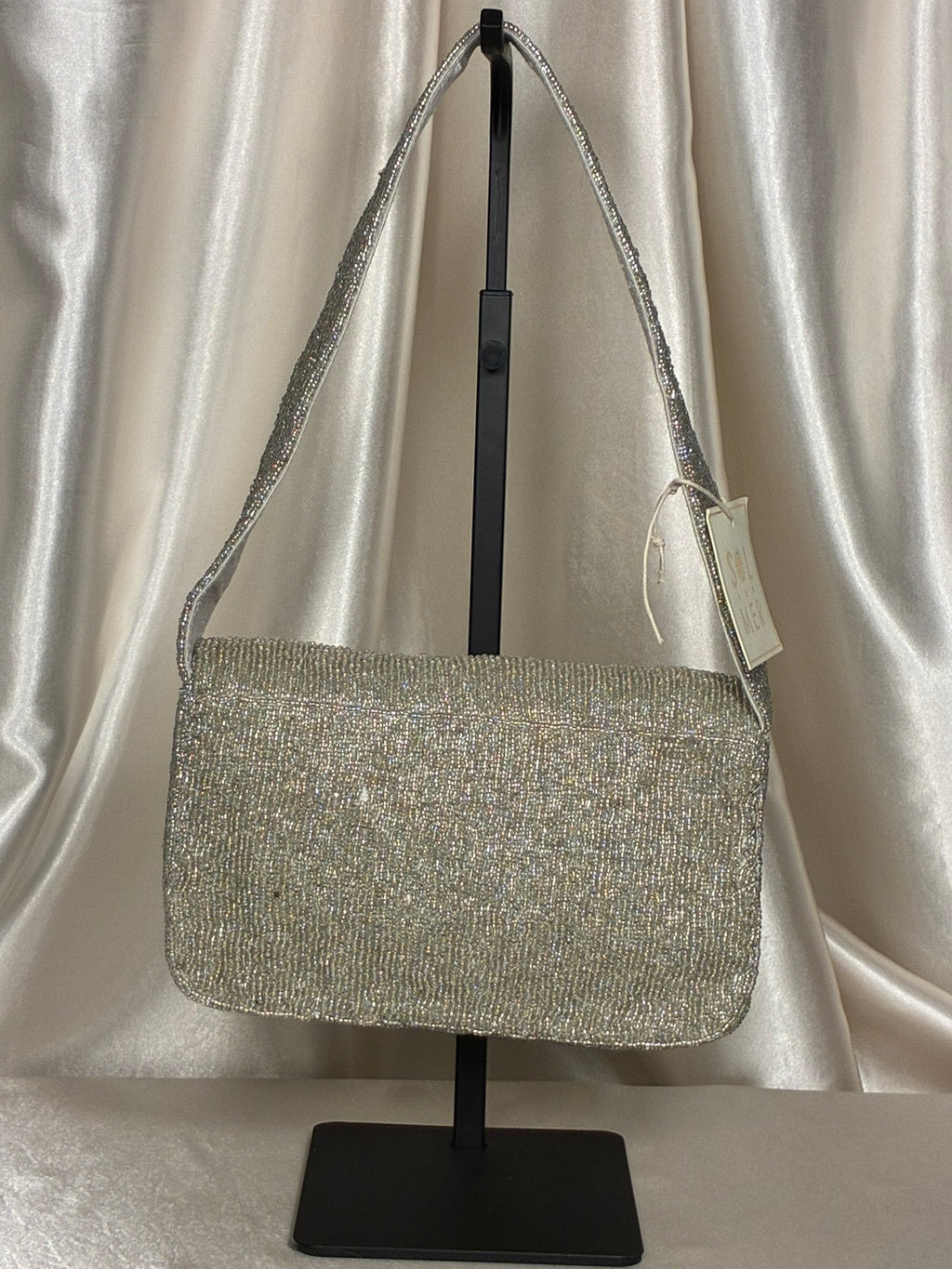 Cozy Cocoa Beaded Shoulder Bag