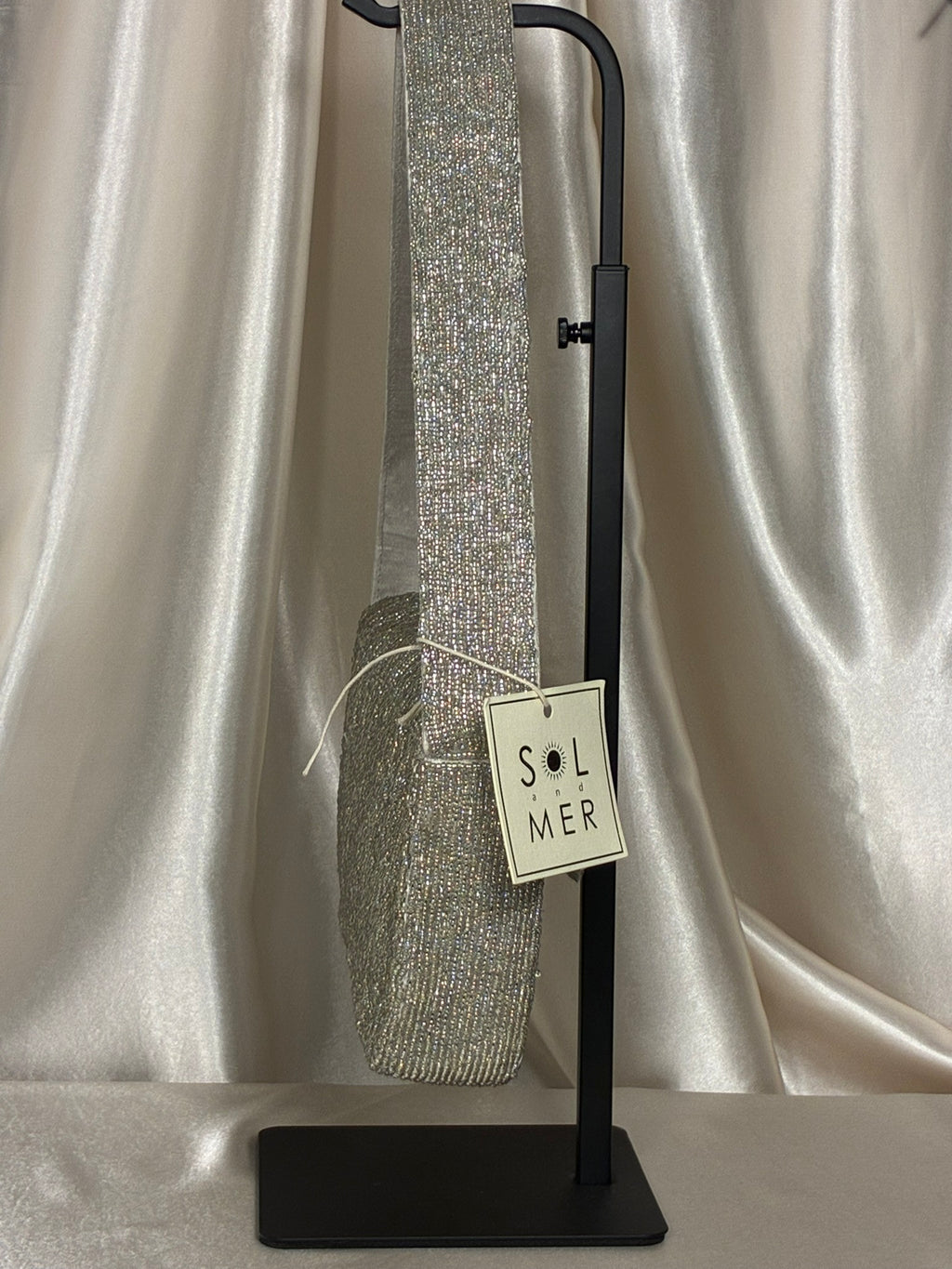 Cozy Cocoa Beaded Shoulder Bag