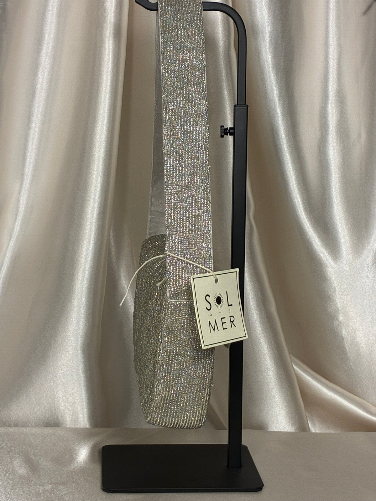 Cozy Cocoa Beaded Shoulder Bag