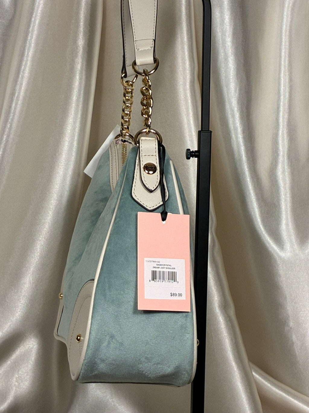 Juicy Couture Dreamy Juicy Bag with Matching Pouch- Sage
