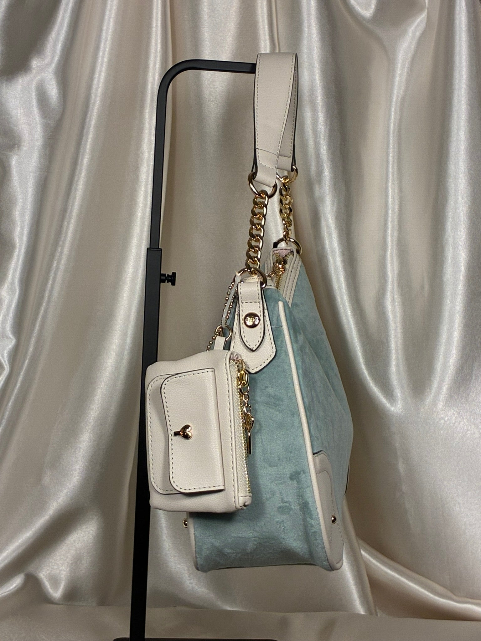 Juicy Couture Dreamy Juicy Bag with Matching Pouch- Sage