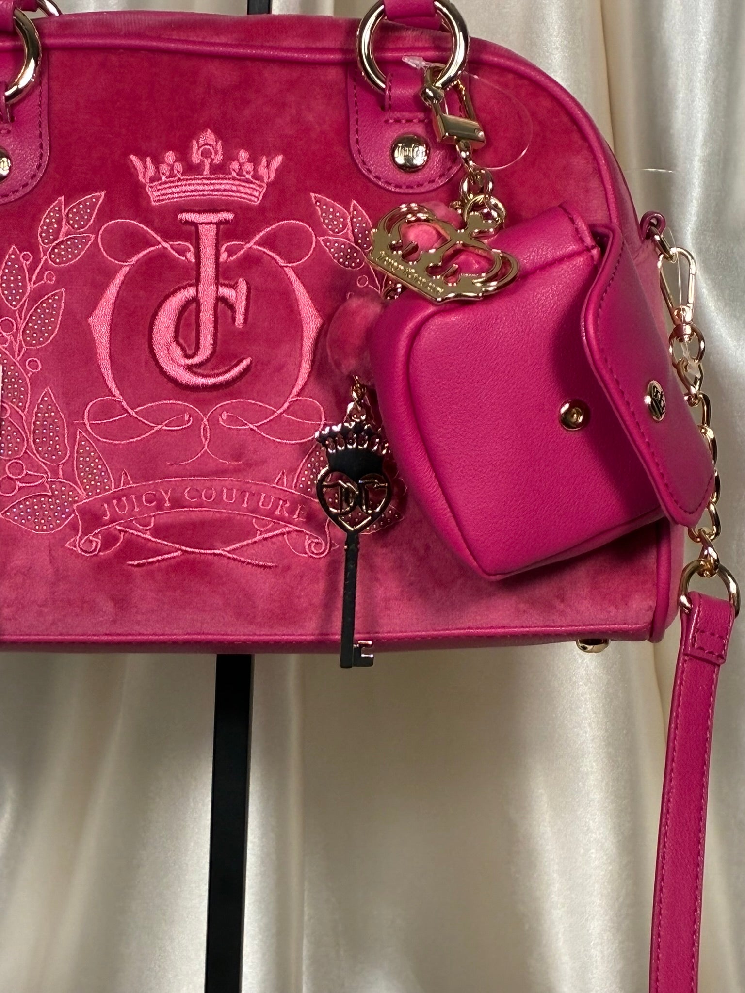 Juicy Couture Raspberry Royal Sparkle with Crossbody Strap