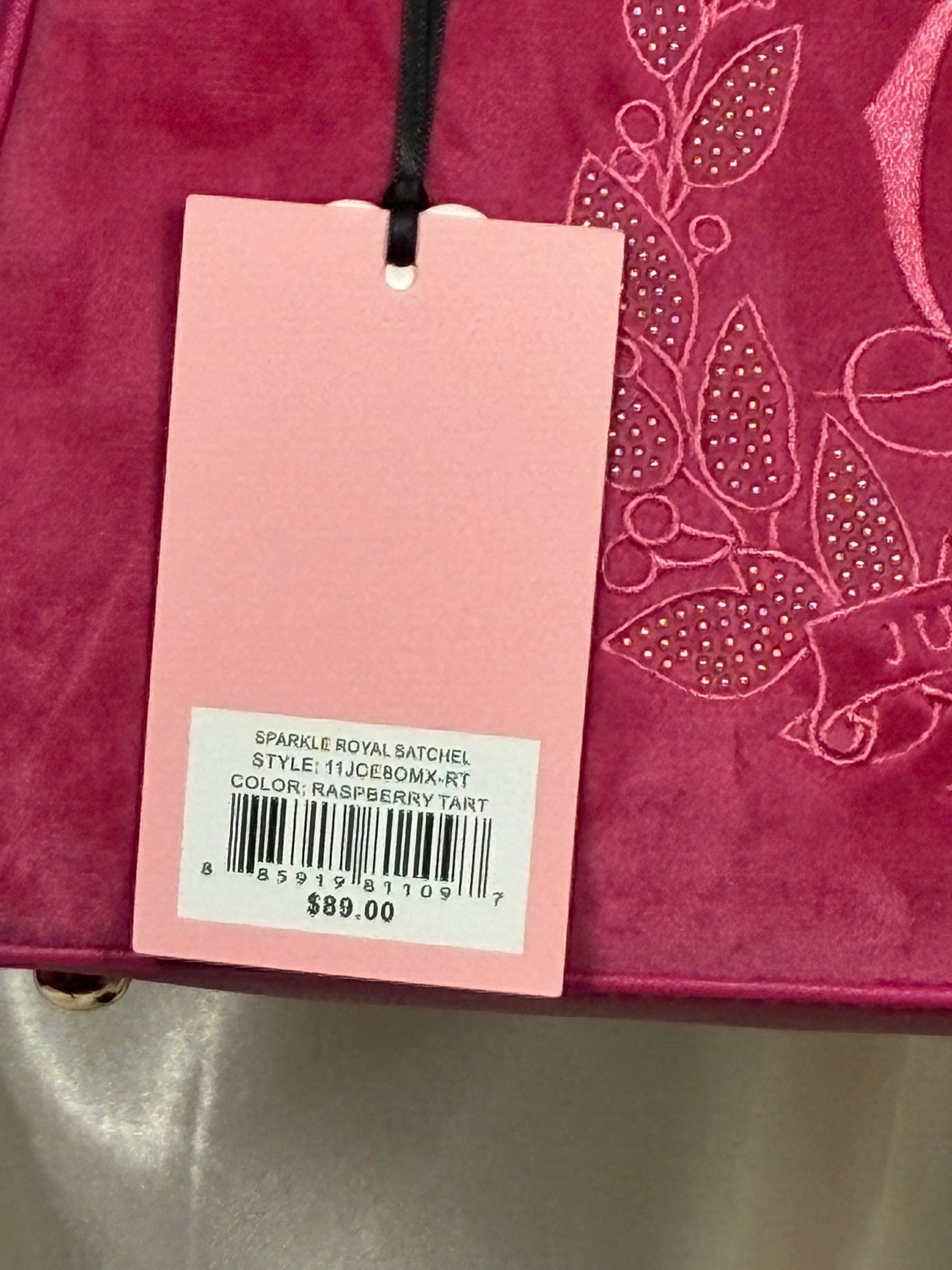 Juicy Couture Raspberry Royal Sparkle with Crossbody Strap