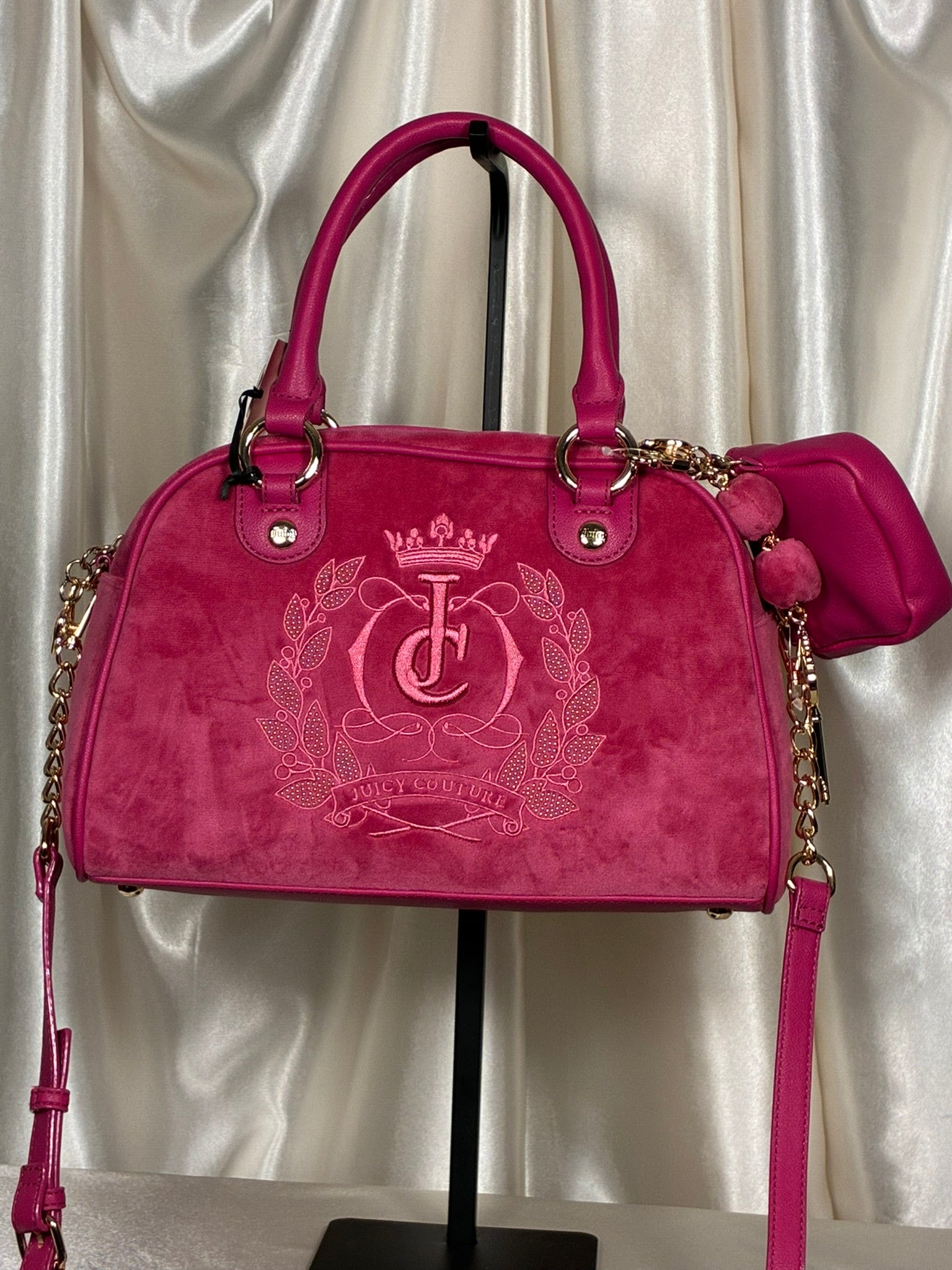 Juicy Couture Raspberry Royal Sparkle with Crossbody Strap