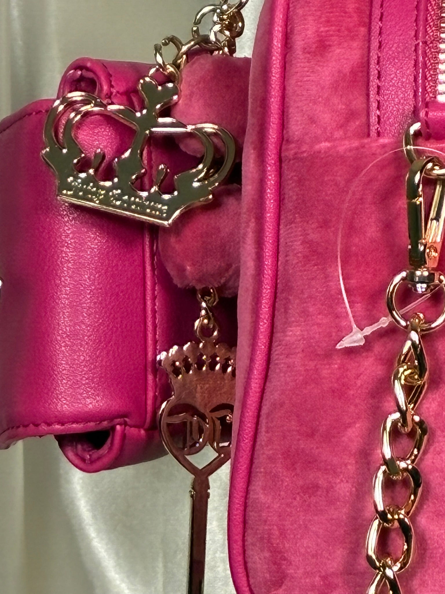 Juicy Couture Raspberry Royal Sparkle with Crossbody Strap