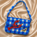Lobster Picnic Beaded Shoulder Bag