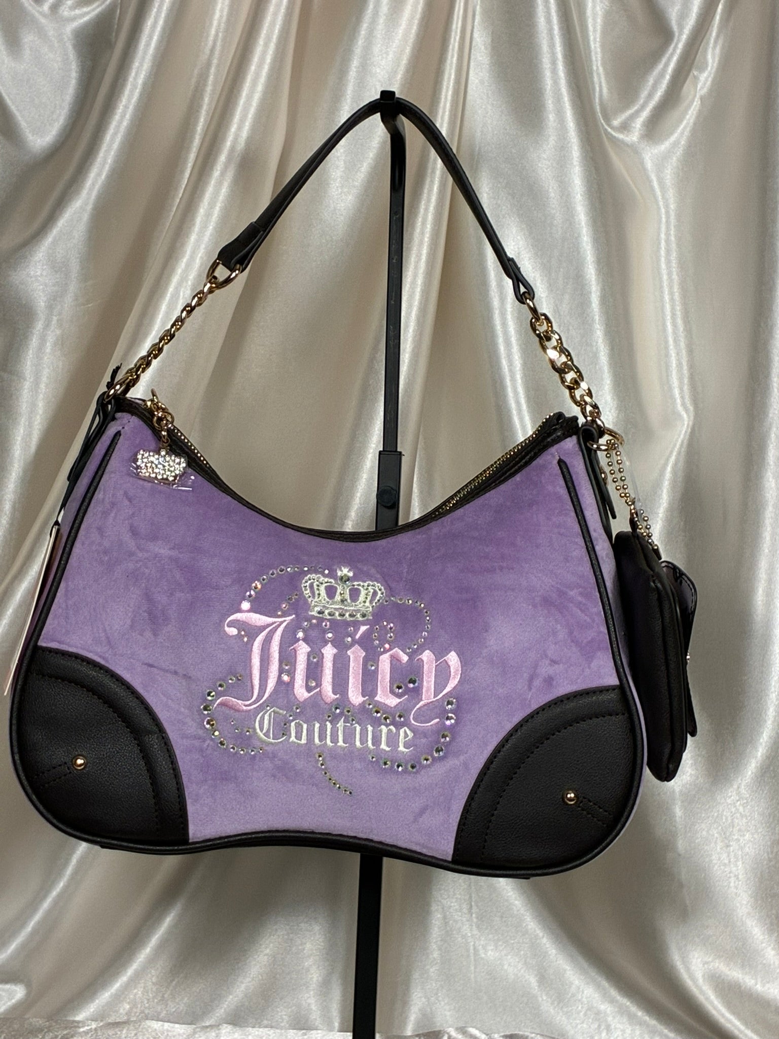 Juicy Couture Lavender Shoulder Bag with Matching Pouch