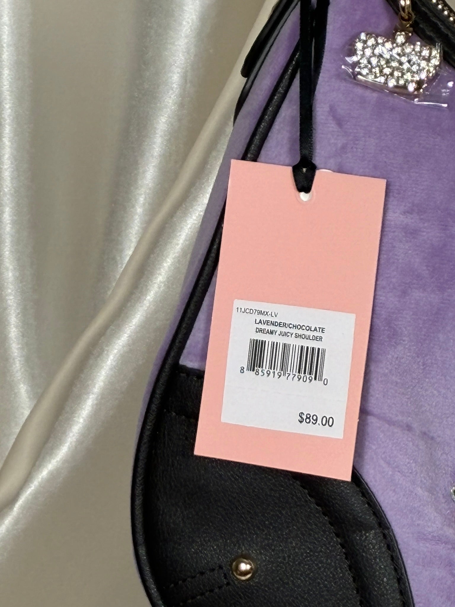 Juicy Couture Lavender Shoulder Bag with Matching Pouch