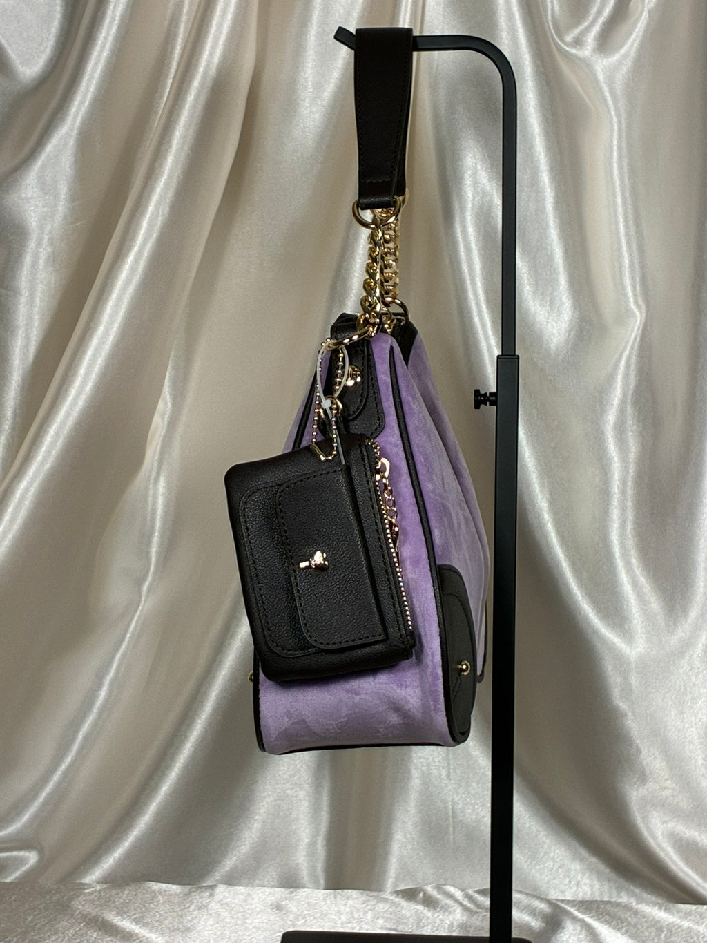 Juicy Couture Lavender Shoulder Bag with Matching Pouch