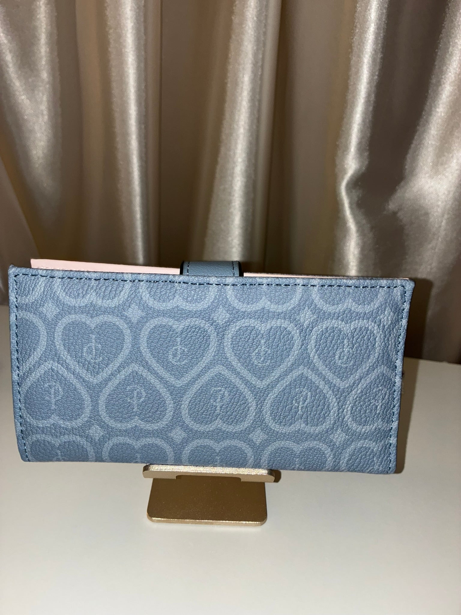 Juicy Couture Heart Monogram Wallet – Dusty Blue