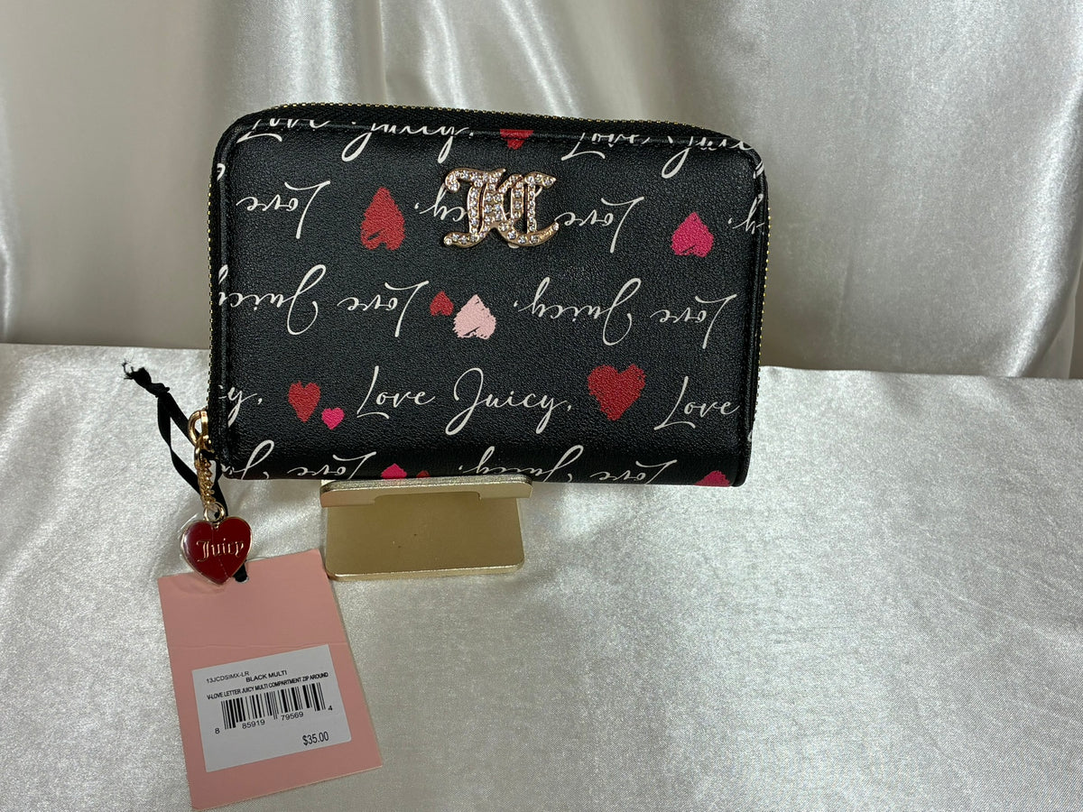 The Juicy Couture Exclusive Love Letter Zip Around Wallet