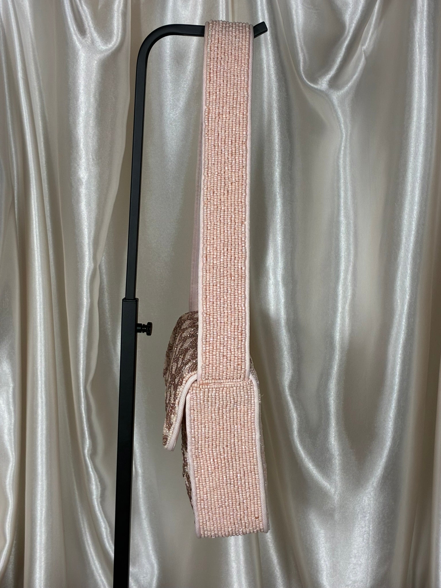 Lauren Conrad Blush Beaded Shoulder Bag