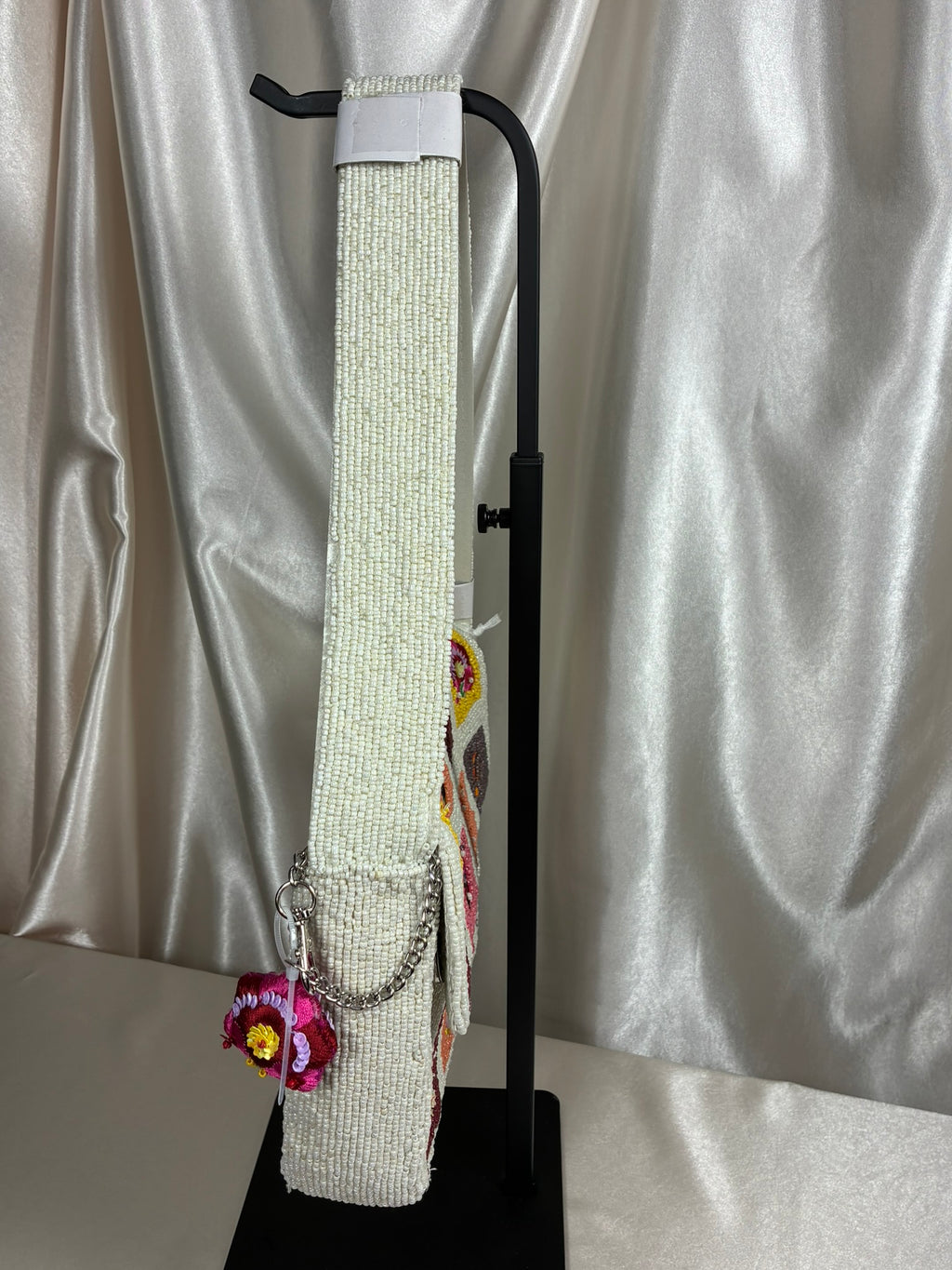 Handmade Floral Patchwork Beaded Shoulder Bag | Cottage Garden Handbag