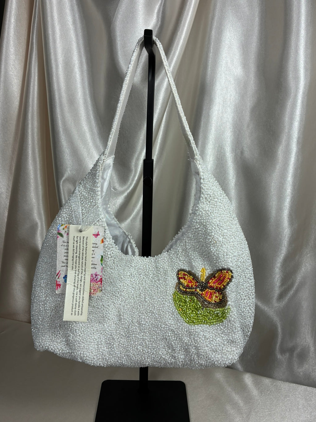Beaded Flower Truck Shoulder Bag | Vintage Farmhouse Inspired Purse