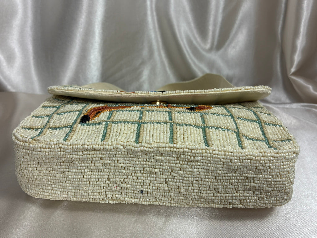 Beaded Equestrian Horse & Rider Shoulder Bag | Show Jumping Purse