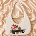 Beaded Flower Truck Shoulder Bag | Vintage Farmhouse Inspired Purse