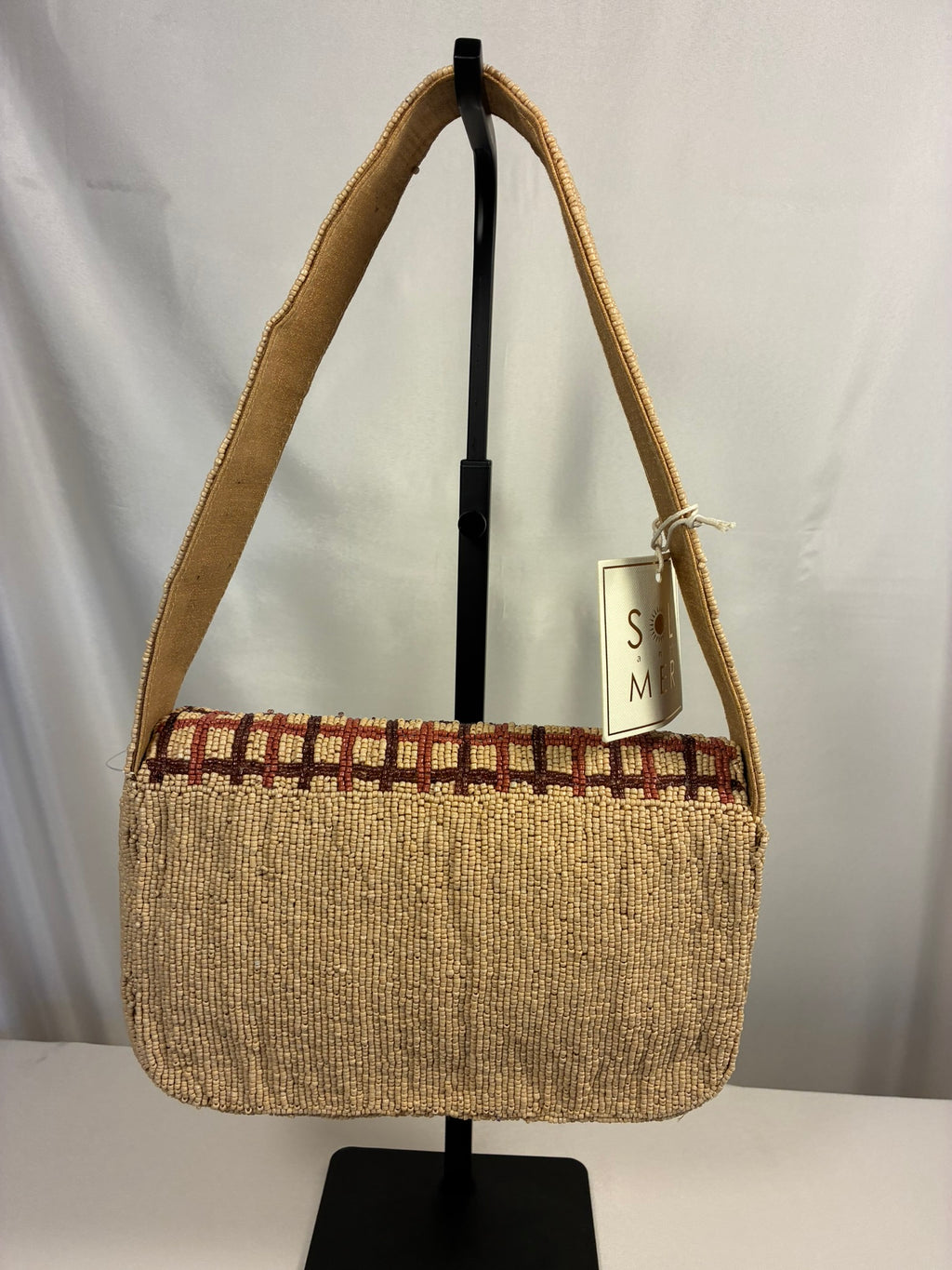 Cozy Sheep Beaded Shoulder Bag