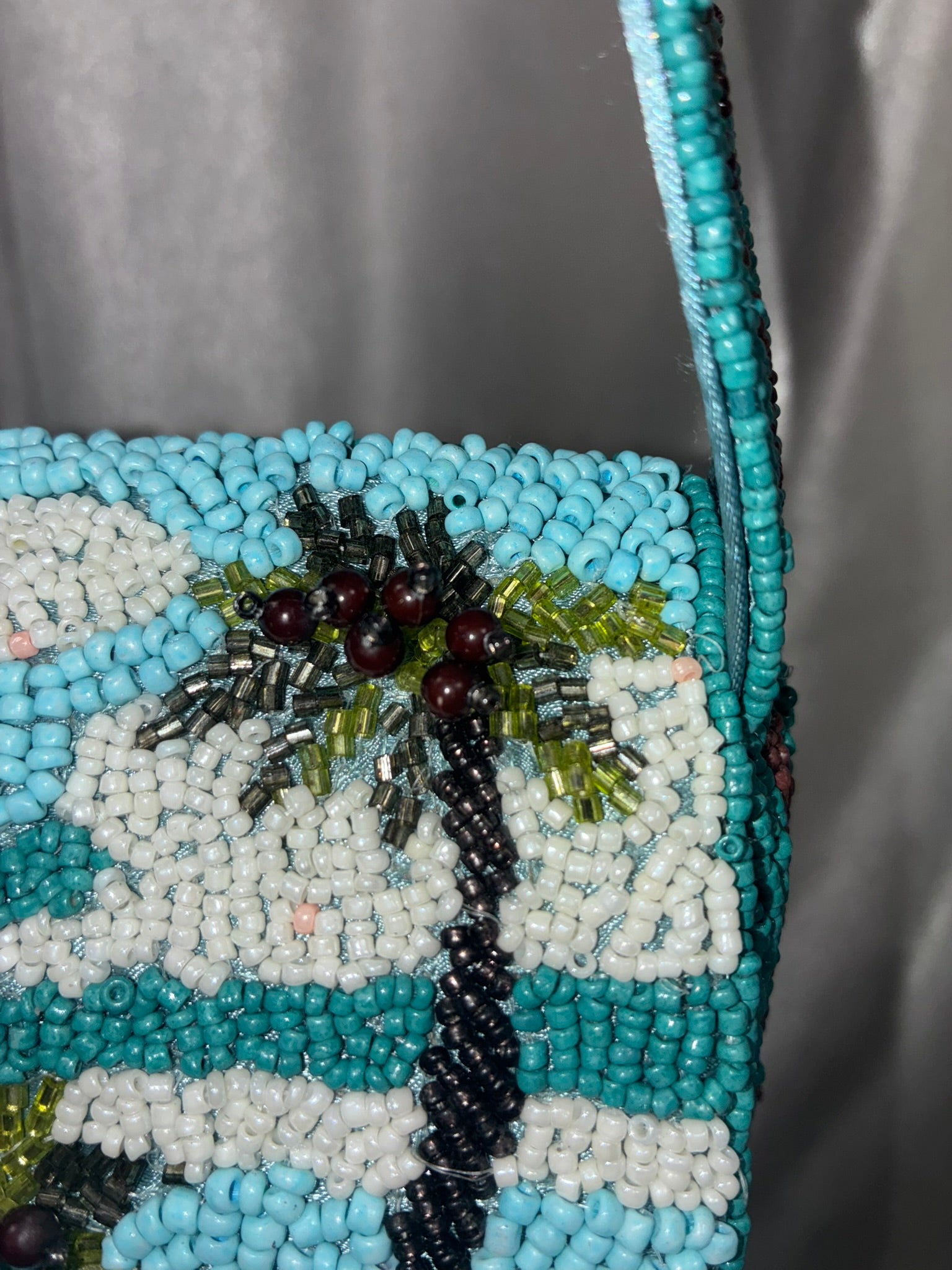 Retro Look Beaded Vegas Shoulder Bag