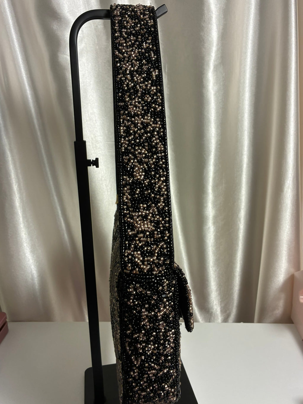 The Midnight Bat Beaded Bag