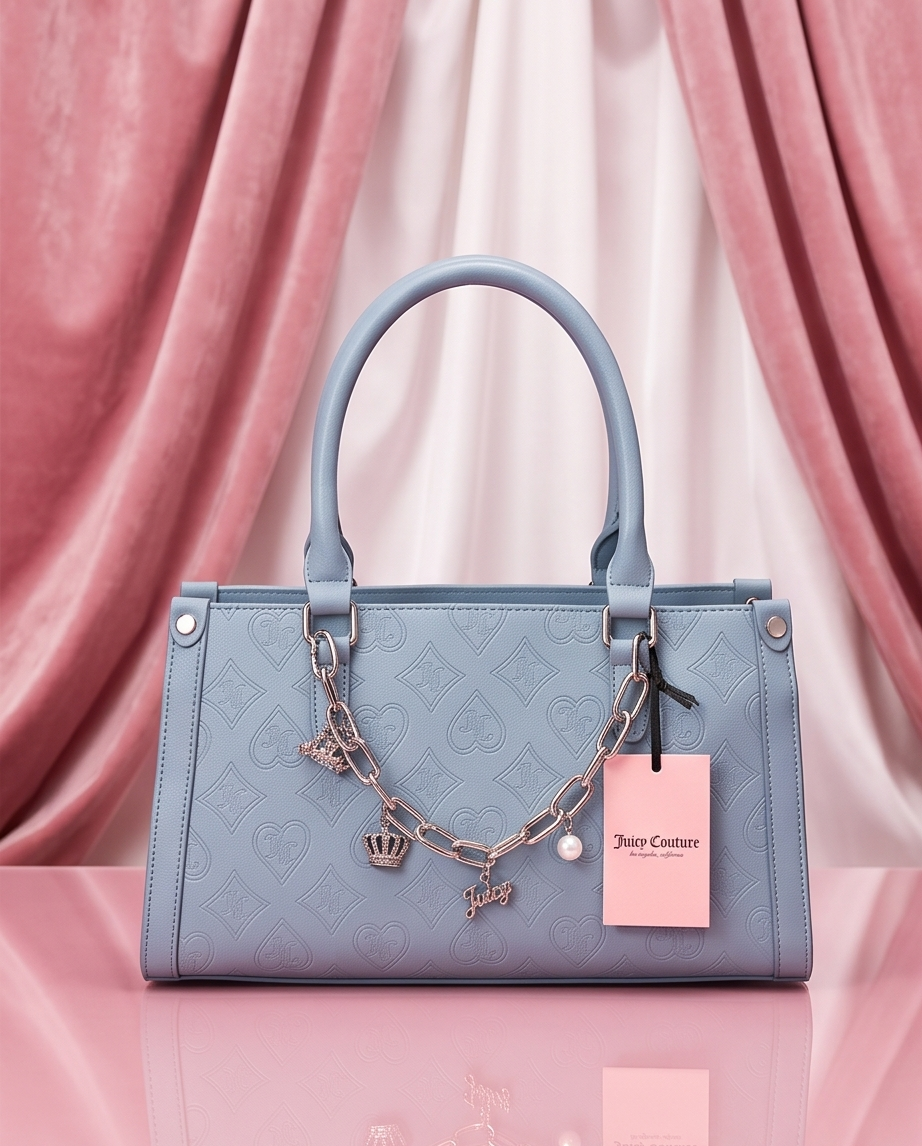 Juicy Couture Top Notch Satchel – Dusty Blue