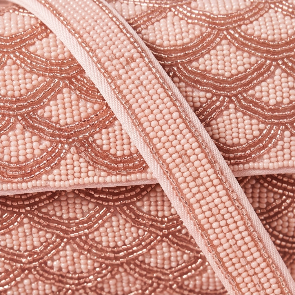 Lauren Conrad Blush Beaded Shoulder Bag