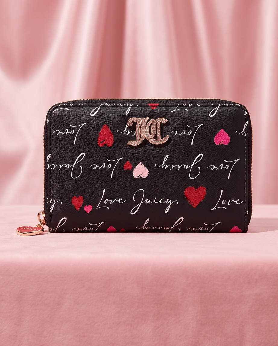 The Juicy Couture Exclusive Love Letter Zip Around Wallet