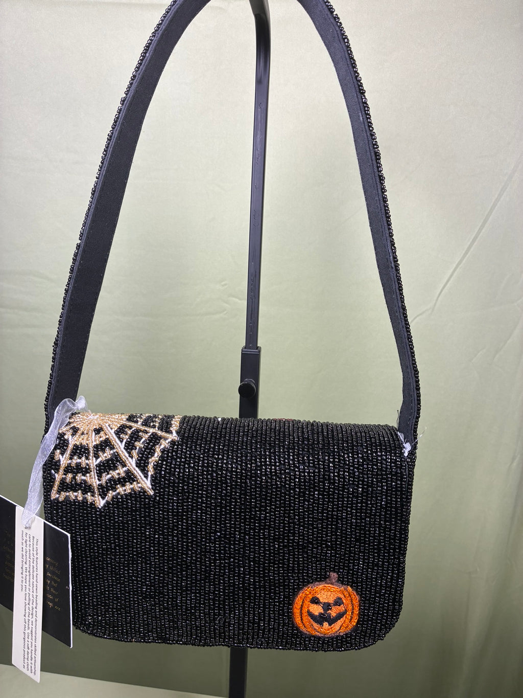 Beaded Halloween Dog Handbag