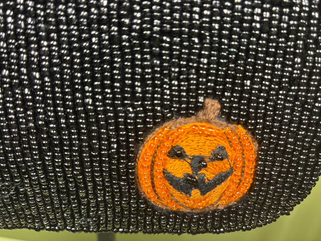 Beaded Halloween Dog Handbag