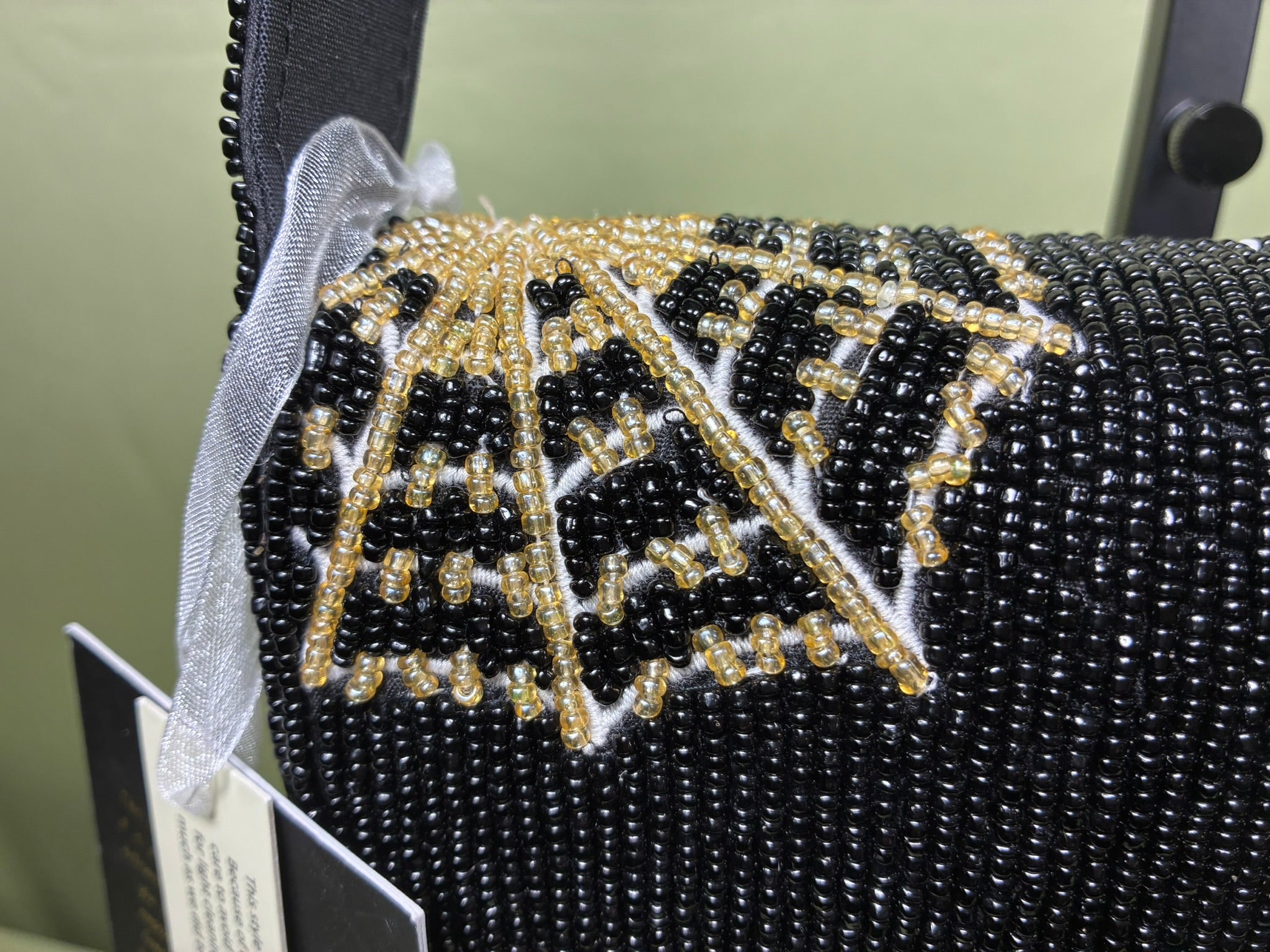Beaded Halloween Dog Handbag