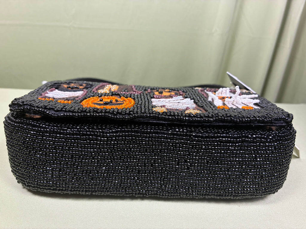 Beaded Halloween Dog Handbag